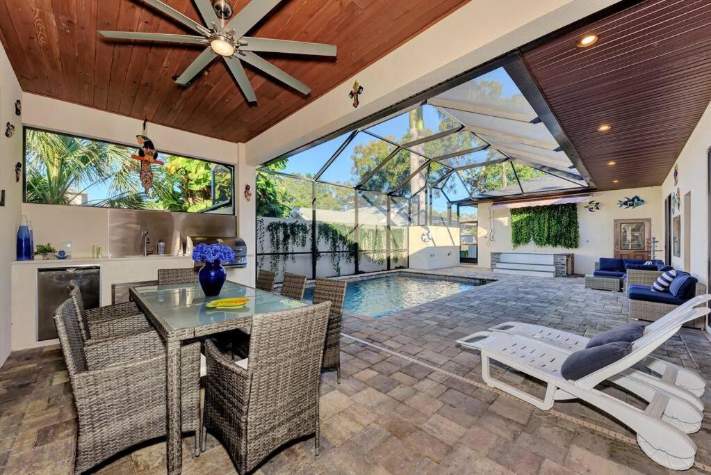 Courtyard Home With Pool, Spa & Sauna Close To Beach & City Center Sarasota Extérieur photo